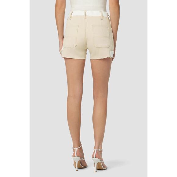 HUDSON Women's Denim Carpenter Short Angora Colorblock Size 32 NWT - Picture 3 of 11